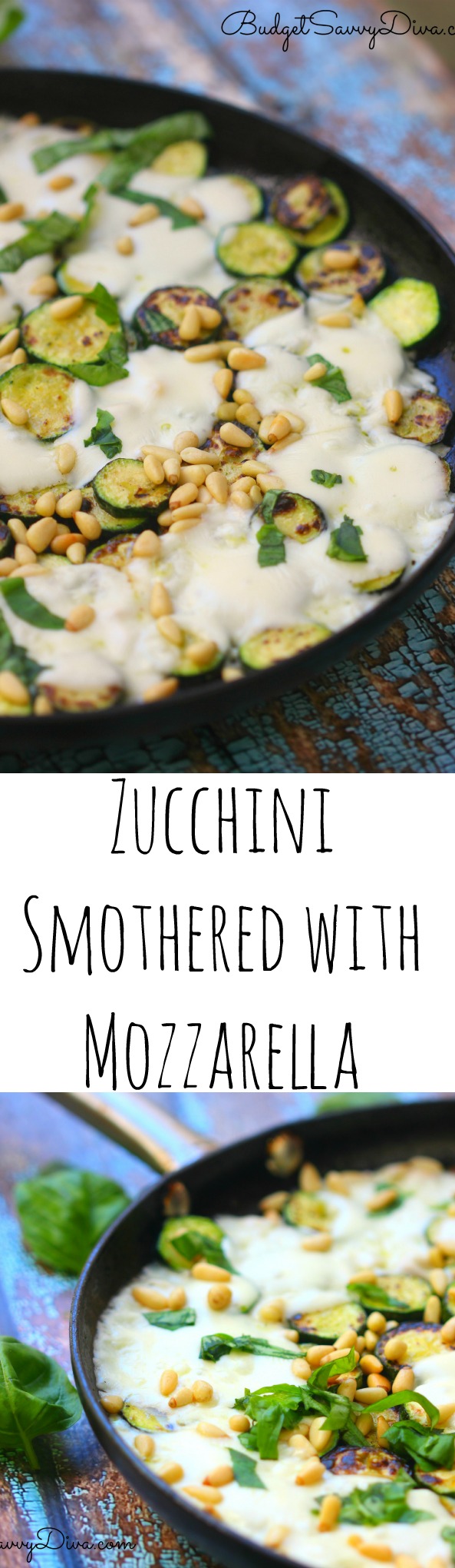 Zucchini Smothered with Mozzarella