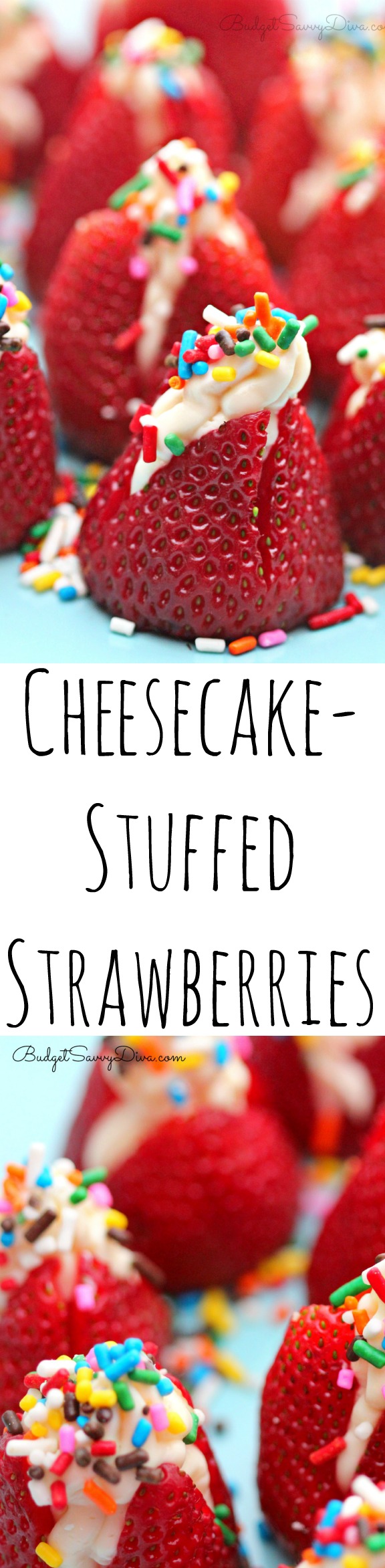 Cheesecake-Stuffed Strawberries