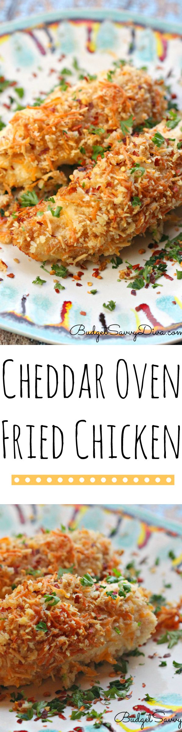 Cheddar Oven Fried Chicken Recipe - Budget Savvy Diva