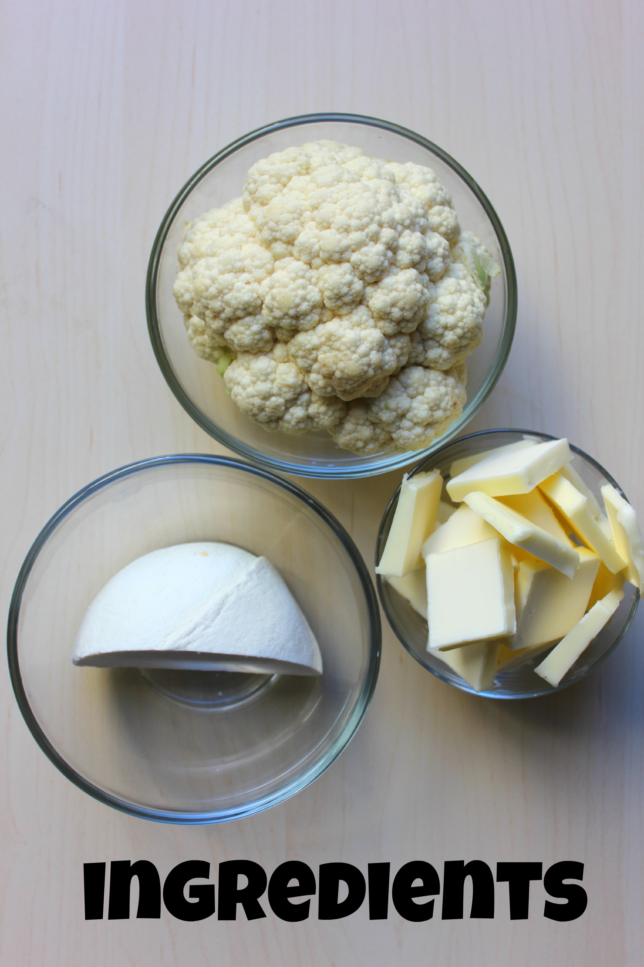 Brown Butter Cauliflower ingredients