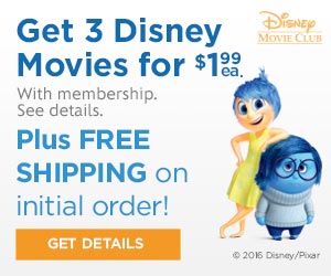 3 Disney Movies for $ Each + FREE Shipping When You Join Disney Movie  Club! - Budget Savvy Diva