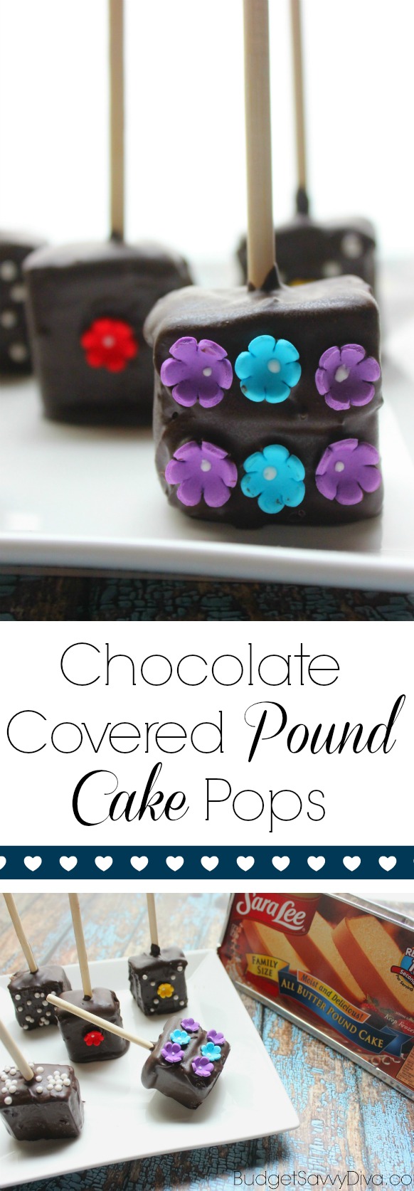 Chocolate Covered Pound Cake Pops 1