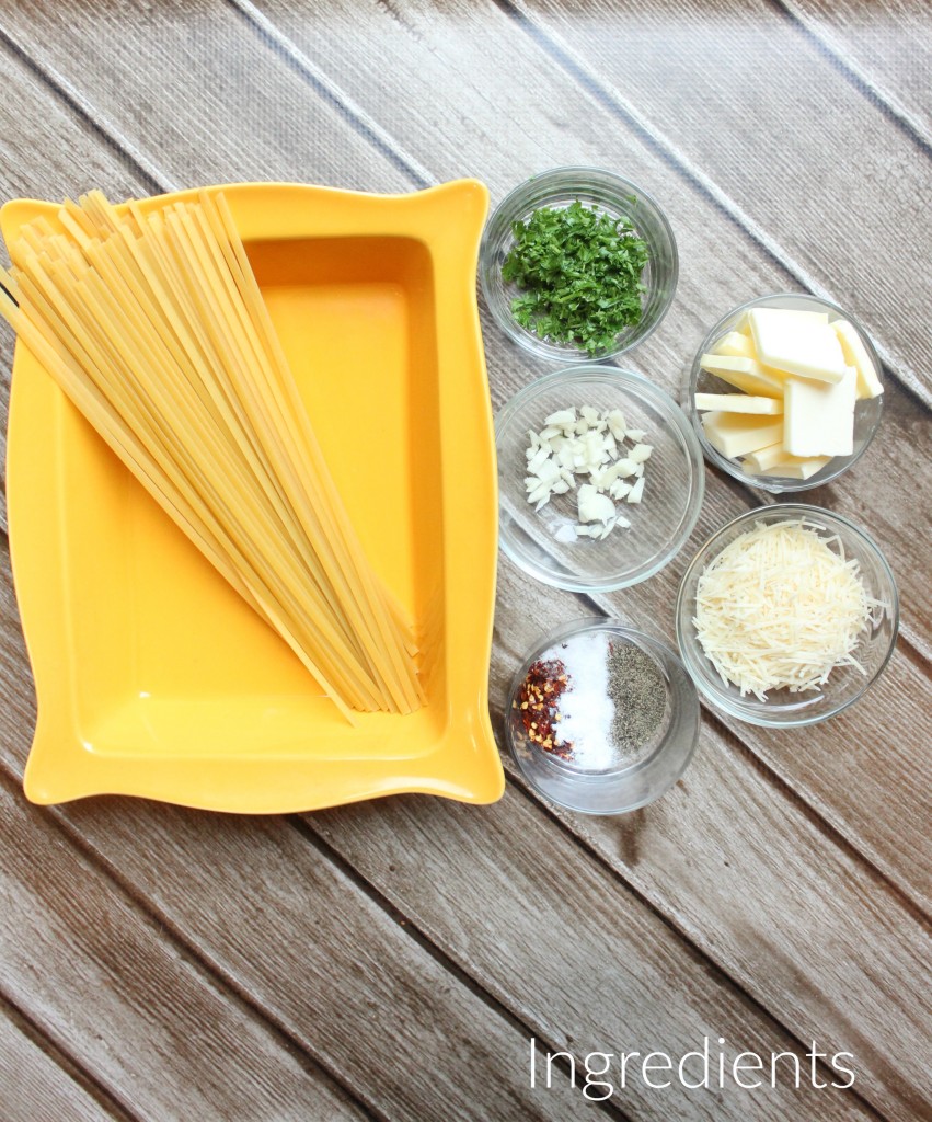 Parmesan Garlic Spaghetti Ingredients