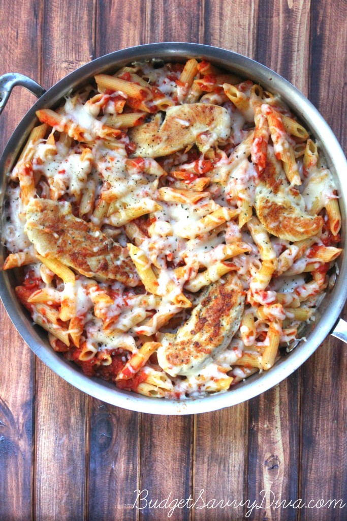 Pasta Skillet Dinner with Chicken and Cheese