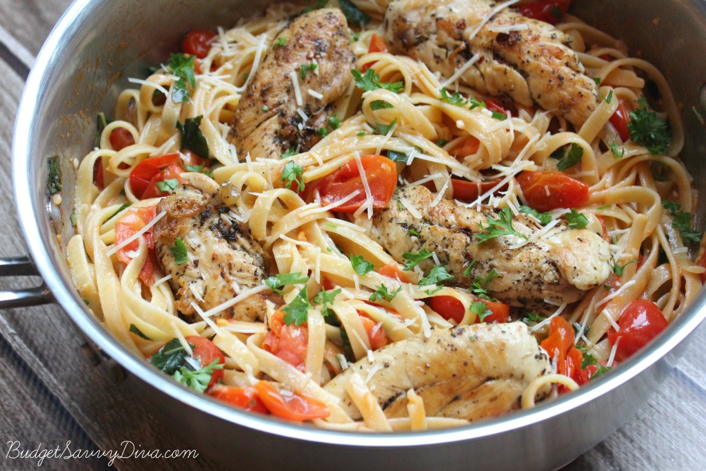 Tomato Basil Chicken Pasta 3