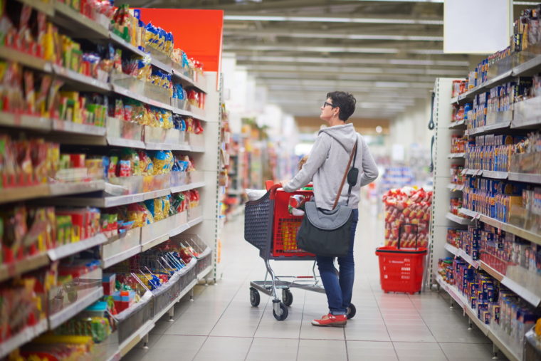 woman in supermarket