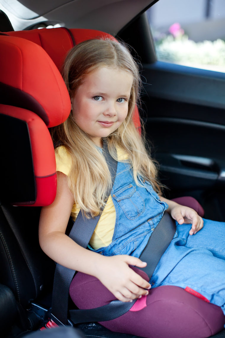 Child in a car chair