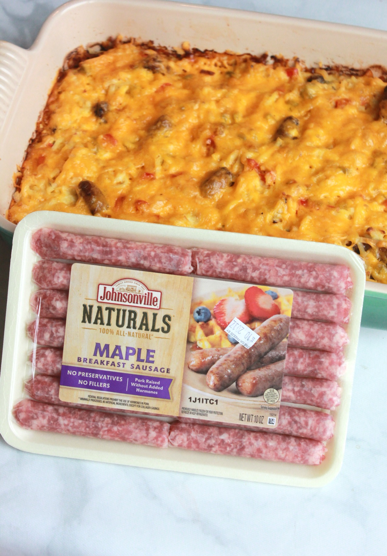 Cheesy Egg and Sausage Breakfast Bake Budget Savvy Diva