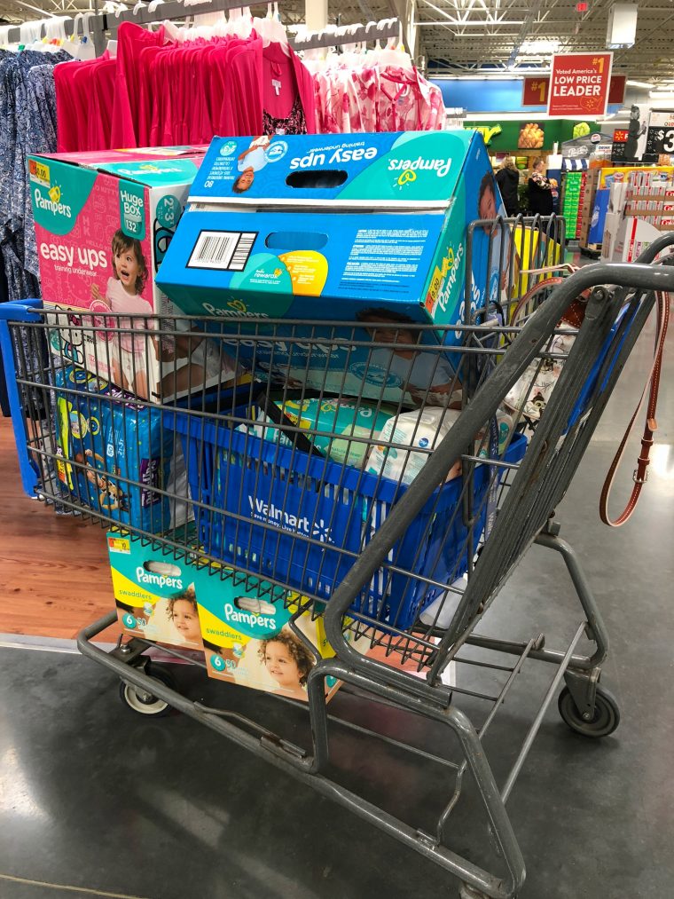 walmart diapers and wipes