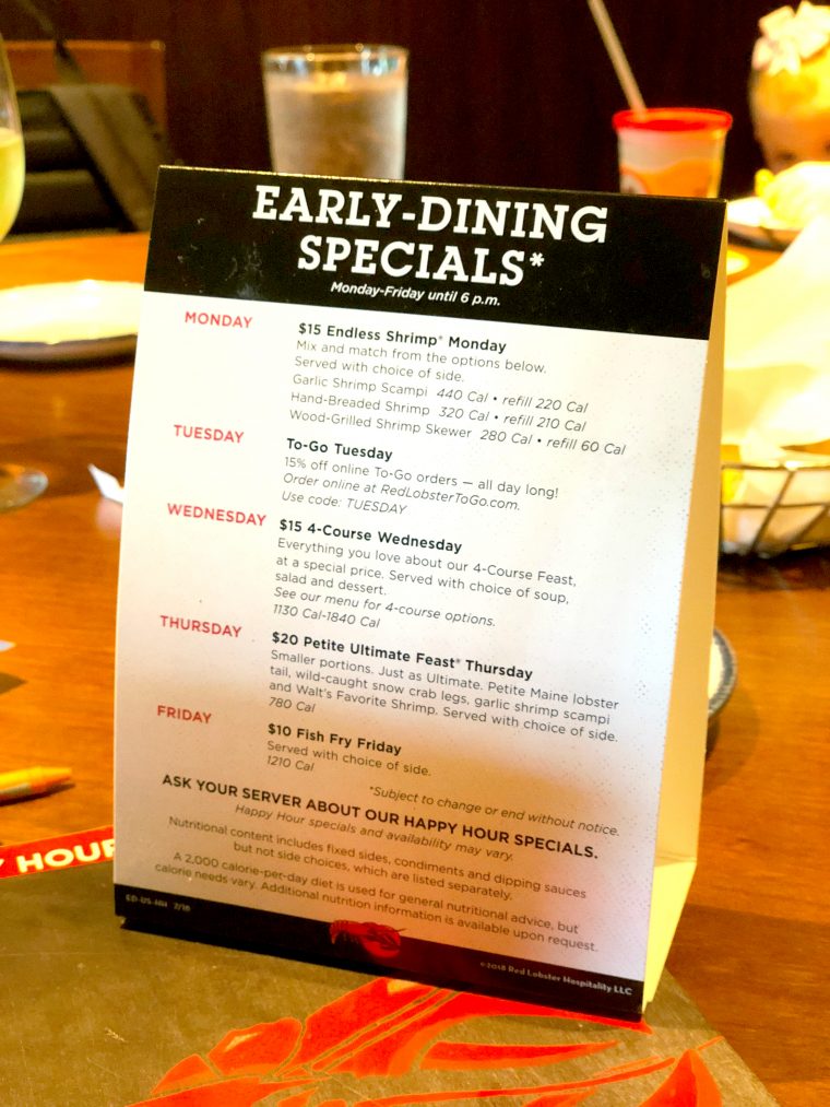 15 Endless Shrimp Special at Red Lobster with My Family Budget