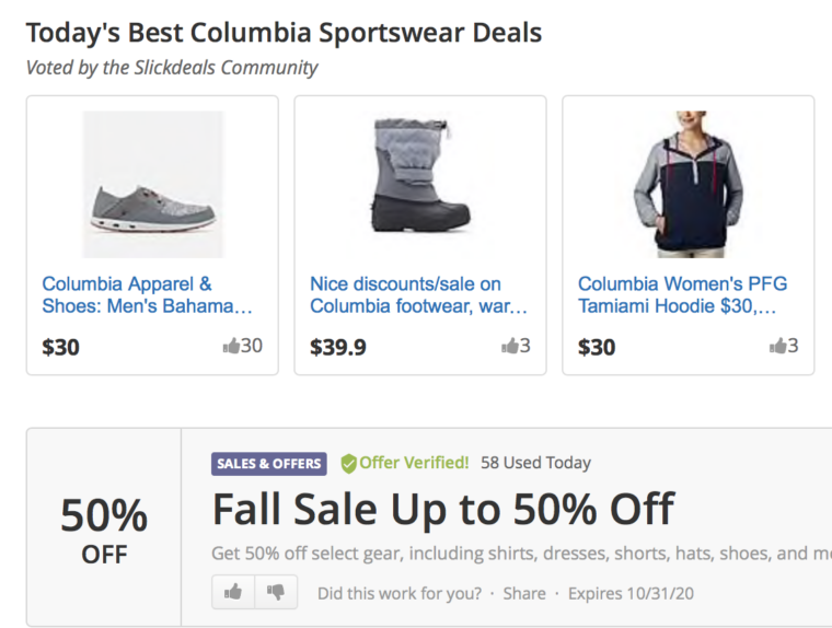 Columbia best sale jacket coupons