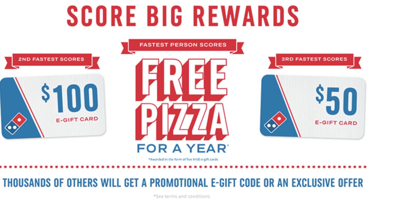Buy dominos deals e gift card