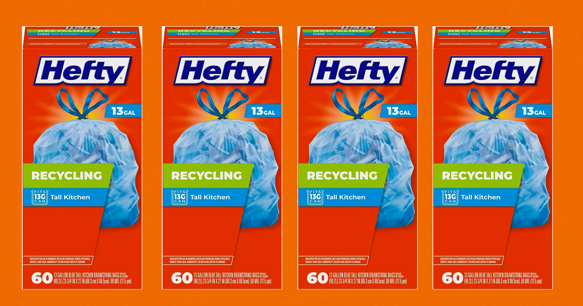 Hefty Recycle Bag 13 Gal., Clear