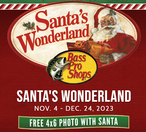 FREE 4×6″ Photo with Santa at Bass Pro Shops and Cabela's - Budget Savvy  Diva