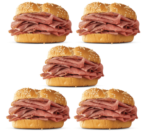 Arby’s 5 for $5 Classic Roast Beef Sandwiches June 10th – June 16th ...