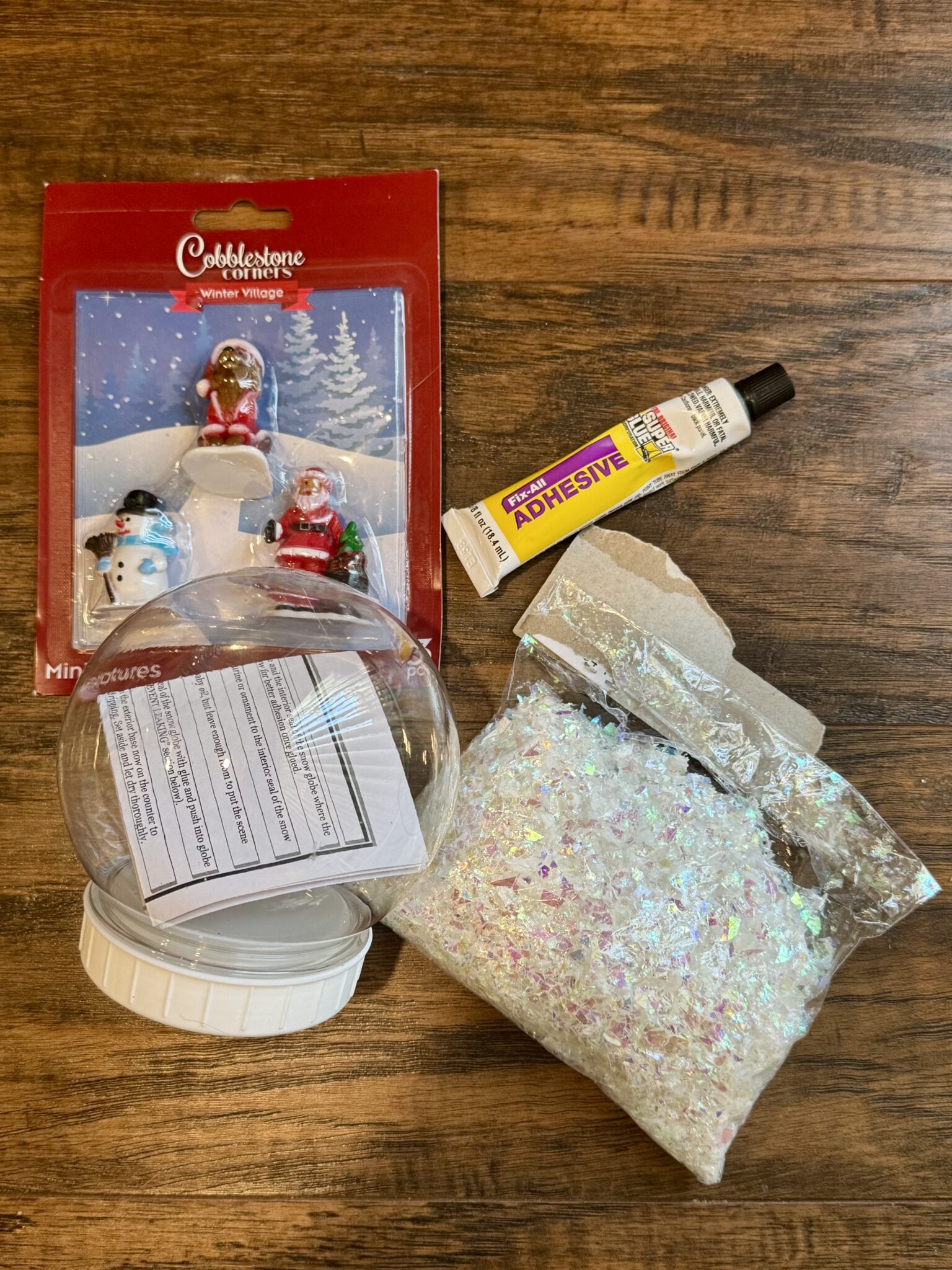 DIY $2 Snow Globe (All Dollar Tree Items!) - Budget Savvy Diva